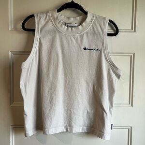 Champion Women’s White Cropped Tank Top | XL